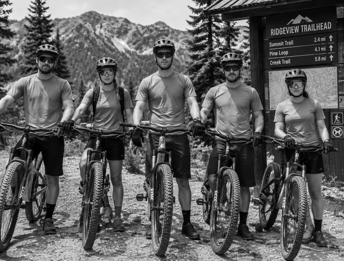 Riders in NOLOGO kit